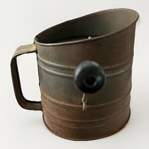 Vintage 1930s Flour Sifter Pat No 1,753,995 Made in USA (Bromwell Wire Goods